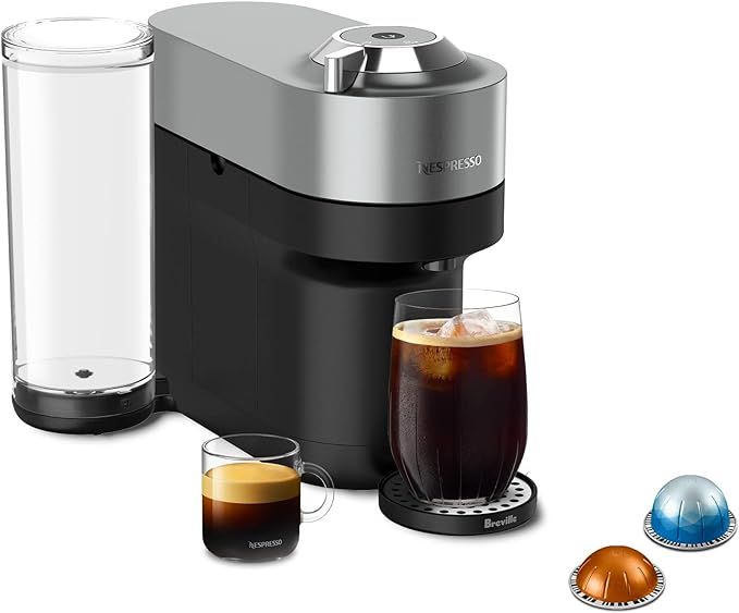 Nespresso Vertuo POP+ Deluxe Coffee and Espresso Machine by Breville, Titan | Amazon (US)