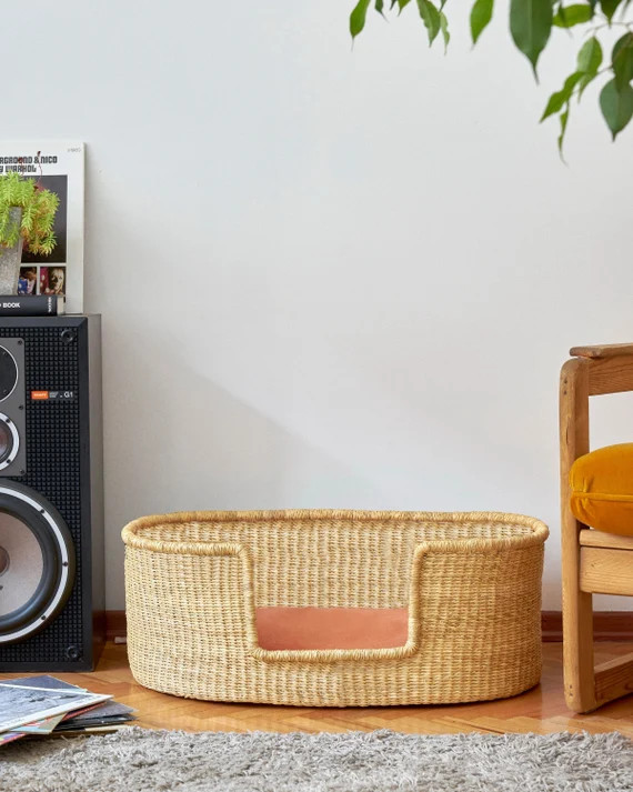 Handwoven Dog Basket, Dog Bed, Dog Furniture, Custom Dog Bed, Extra Large Dog Bed, Small Dog Bed,... | Etsy (AU)