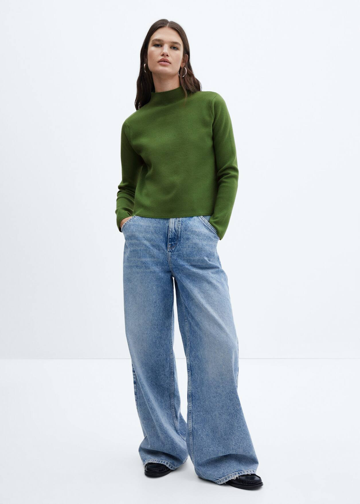 High collar sweater -  Women | Mango USA | MANGO (US)