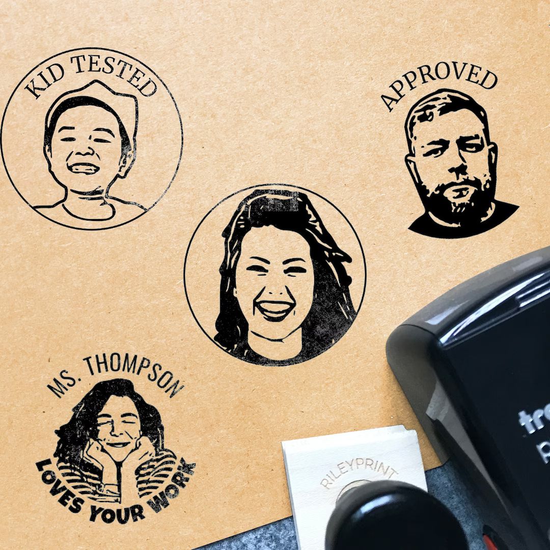 Face Stamp / Make the Stamp in Your Likeness / Custom Portrait - Etsy | Etsy (US)