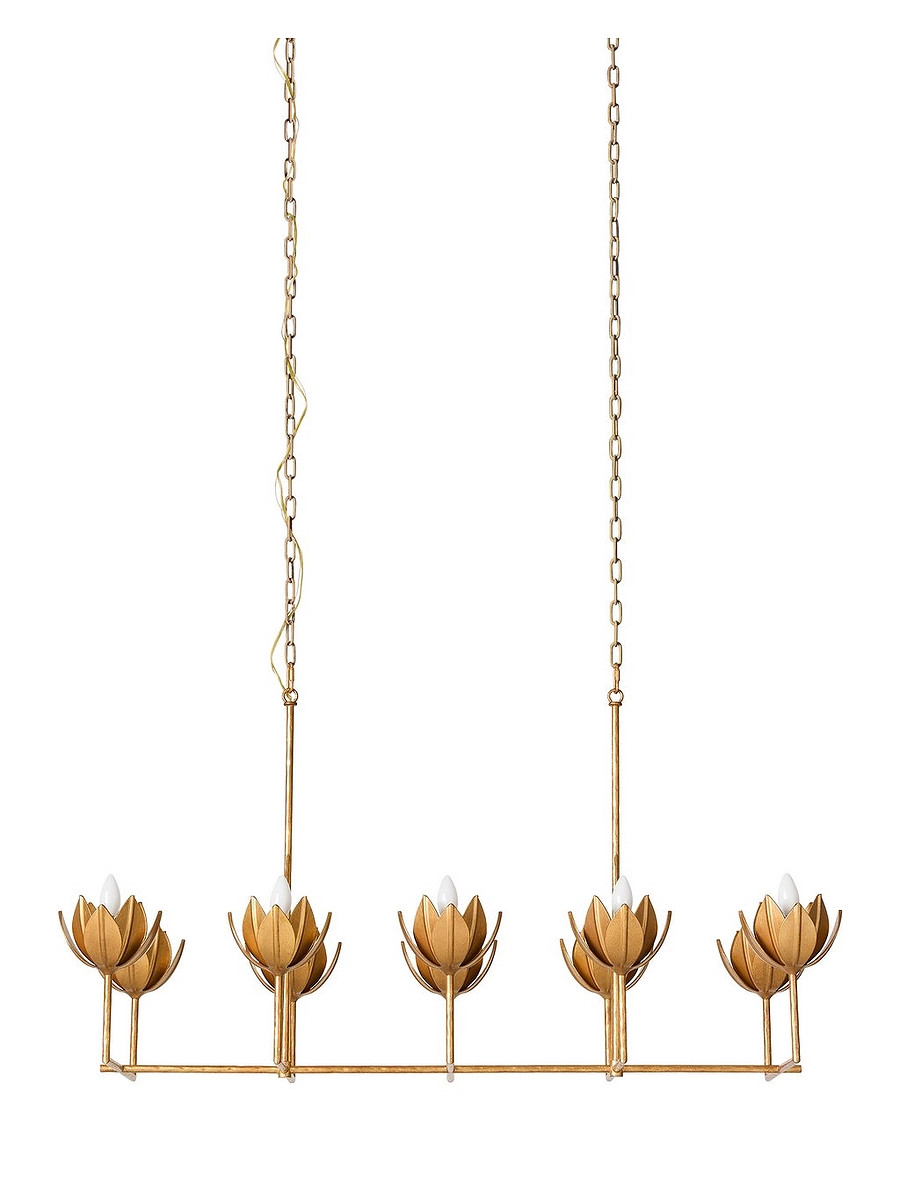Lotus Linear Chandelier | Serena and Lily