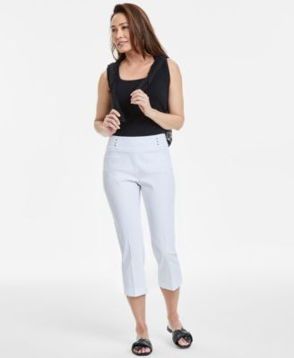 JM Collection Women's Pull-On Capri Tummy-Control Pants, Exclusively at Macy's - Macy's | Macy's