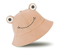 SAOROPEB Frog Hat for Adult Teens, Cute Frog Bucket Hat, Cotton Bucket Hat Funny Hat Fisherman Ha... | Amazon (US)