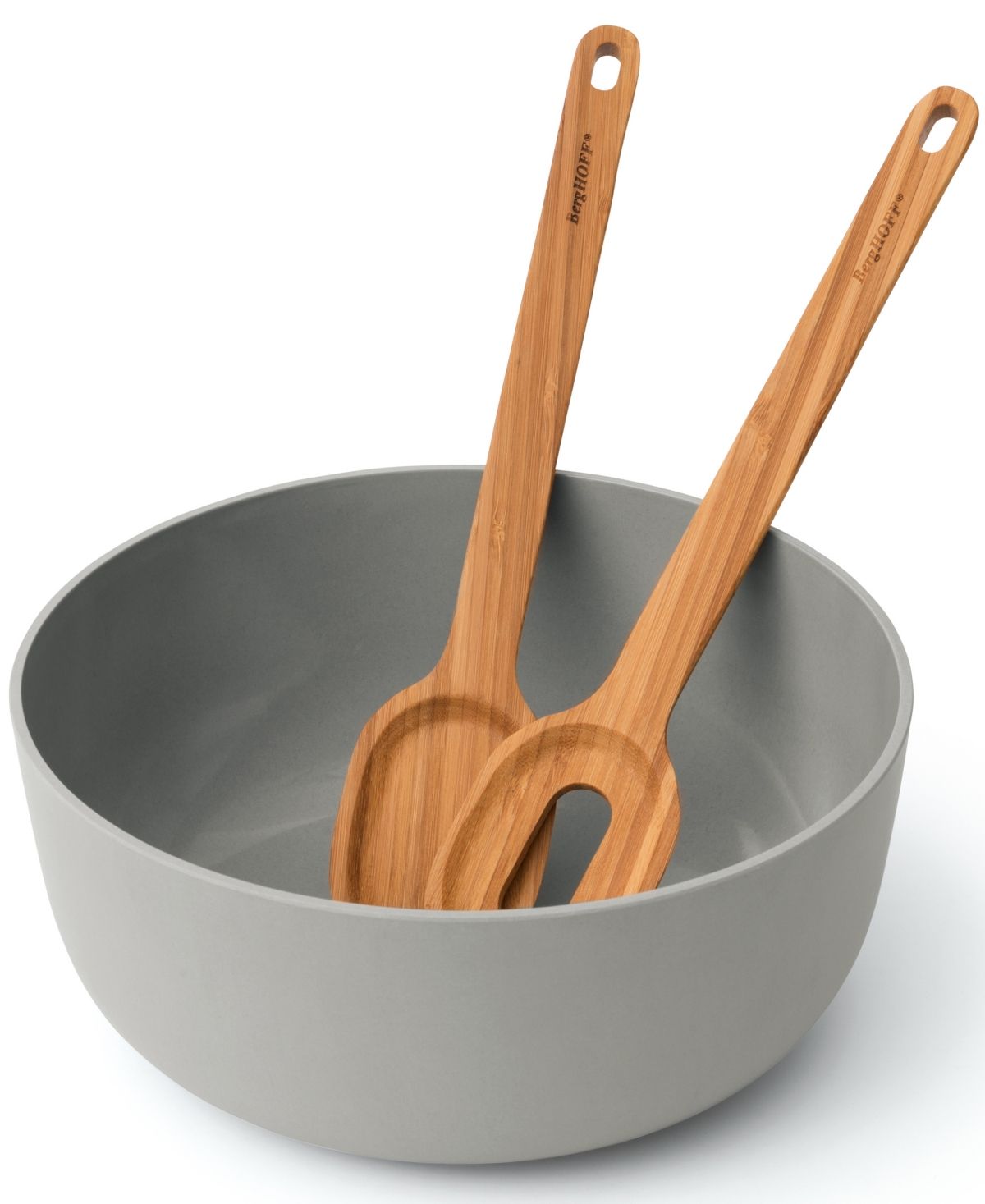 BergHOFF Leo Collection 3-Pc. Salad Bowl Set with Bamboo Servers | Macys (US)