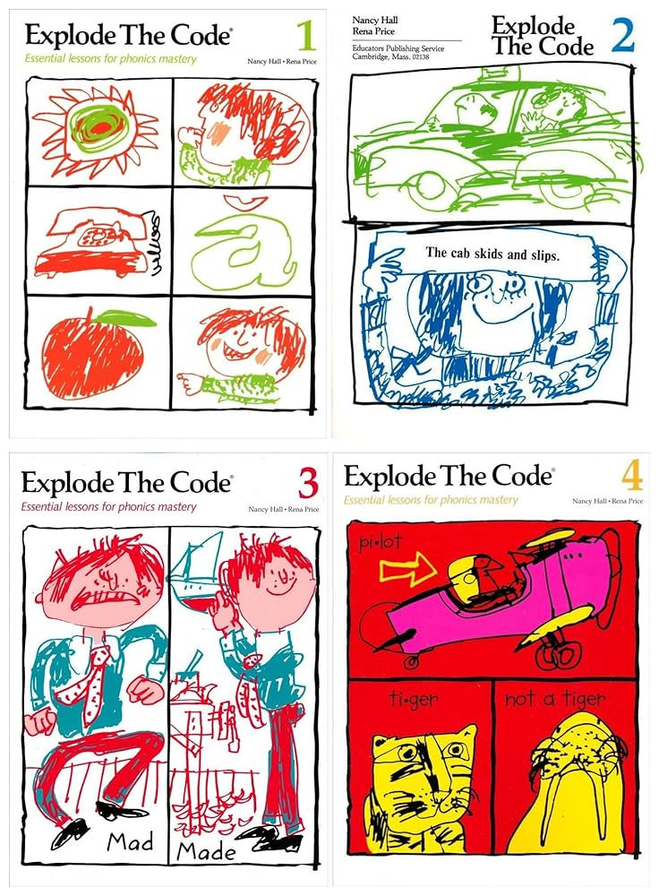 Explode the Code 4 Books SET: Book 1, 2, 3 and 4 (Essential Lessons for Phonics Mastery) | Amazon (US)