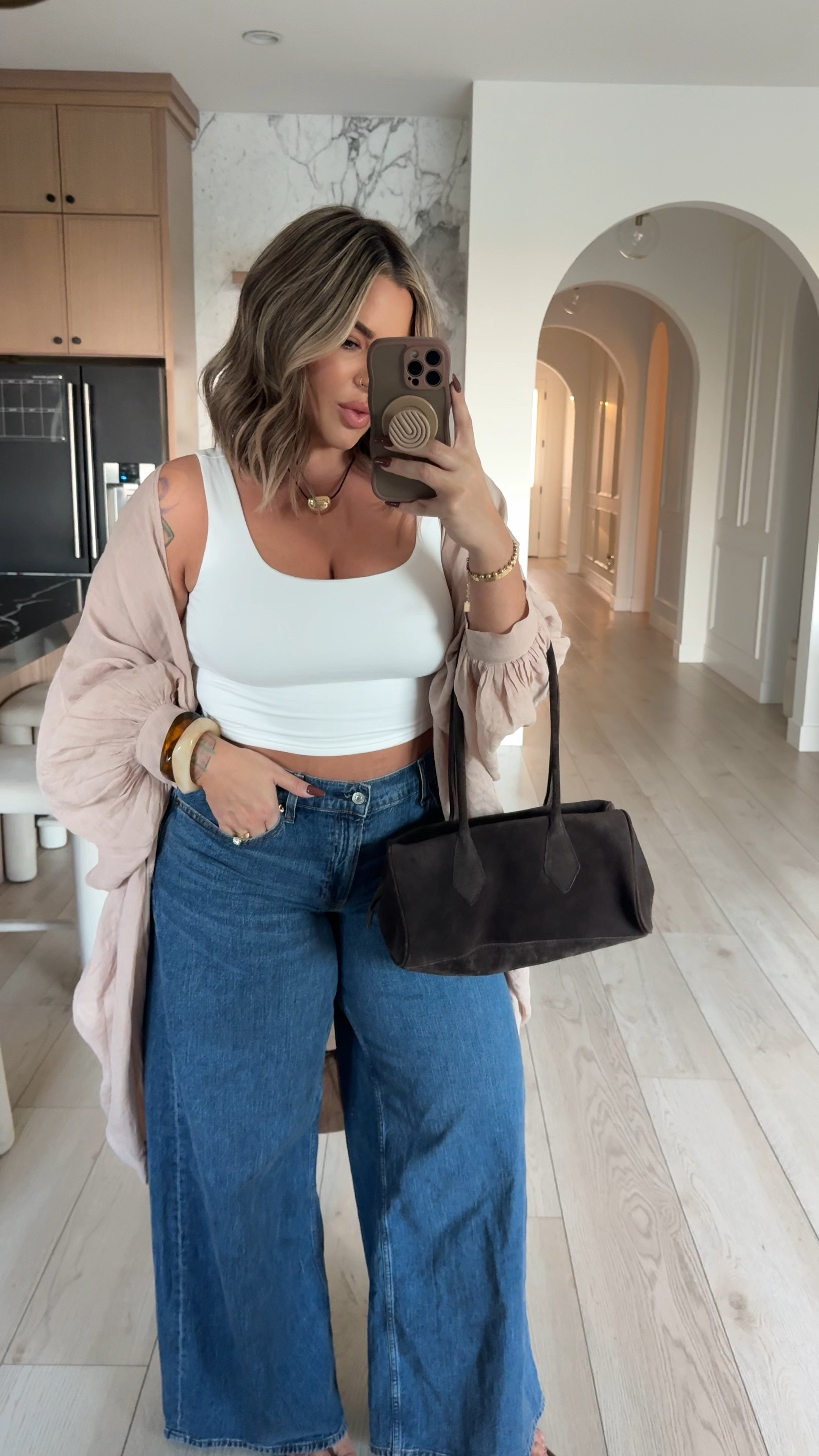 Tank L 
Jeans 31L 
Cover up is sold out but linked a very similar one I also have and love. 
Liner shade natural 
Lipstick Kim kw 




#LTKFindsUnder100 #LTKFindsUnder50 #LTKStyleTip