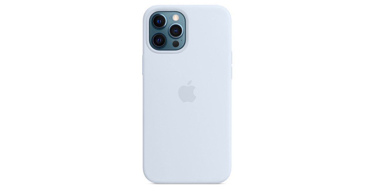 iPhone 12 Pro Max Silicone Case with MagSafe - Cloud Blue | Apple (US)