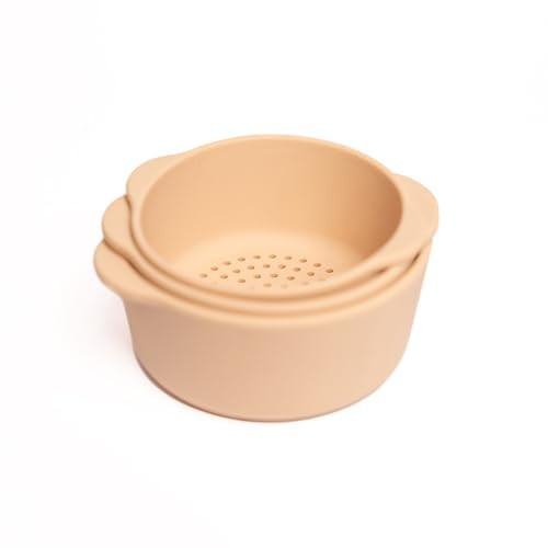 Inspire My Play - 3 x Nesting Bowls and Sieve - Perfect for Sensory PlayTray - Sensory Bin Accessories - Special Education Classroom Supplies - Montessori Education Toys - Natural | Amazon (US)