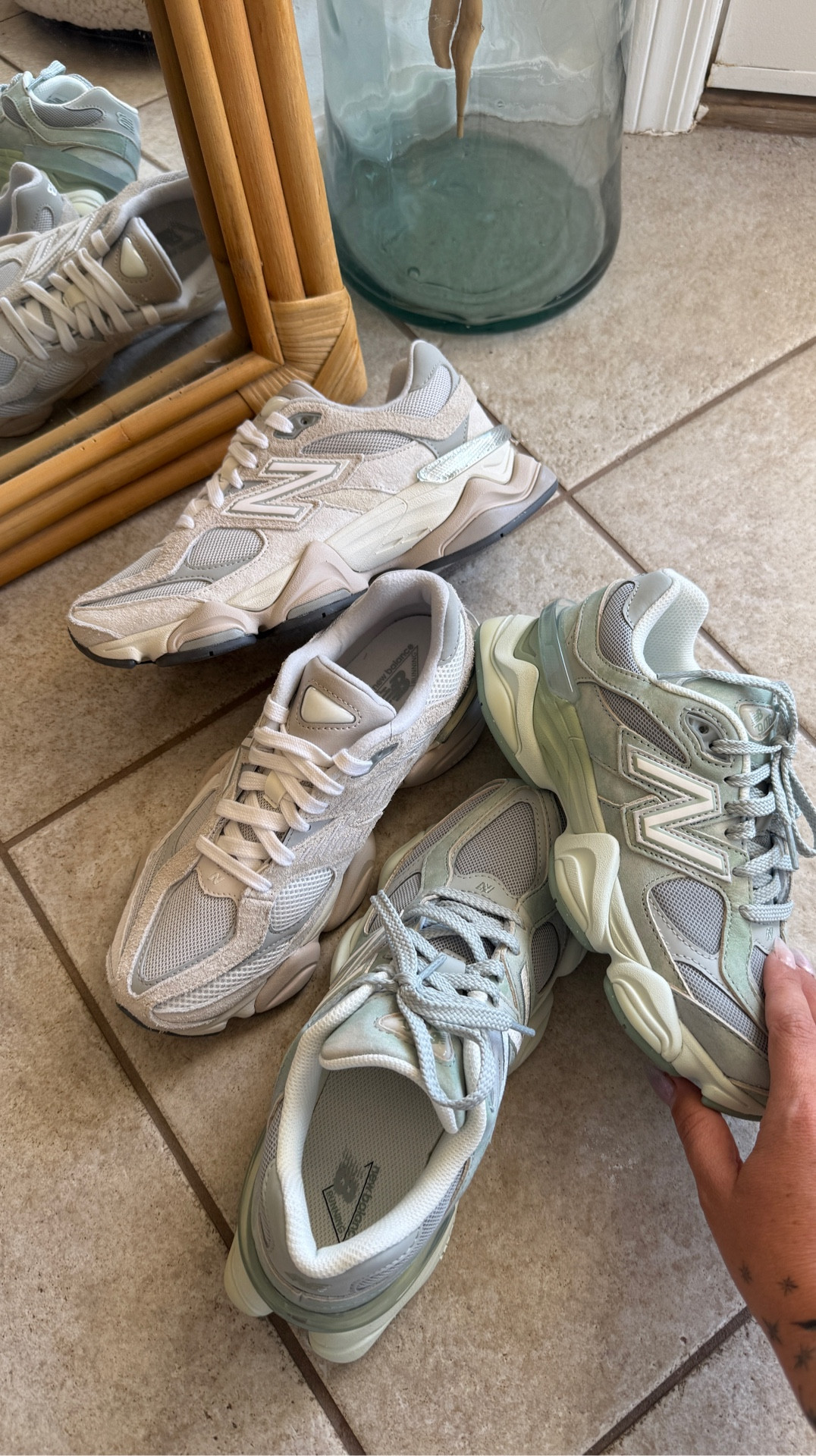 I take it all back. I’m obsessed with the dad shoes and yes late to the party but so happy I arrived 😂 they are TTS, I’m a 7.5 and wearing a 7.5  
🌈 got colors - Mosaic Green/Sea salt & Gray

#LTKfitnessgoals #LTKMidsize