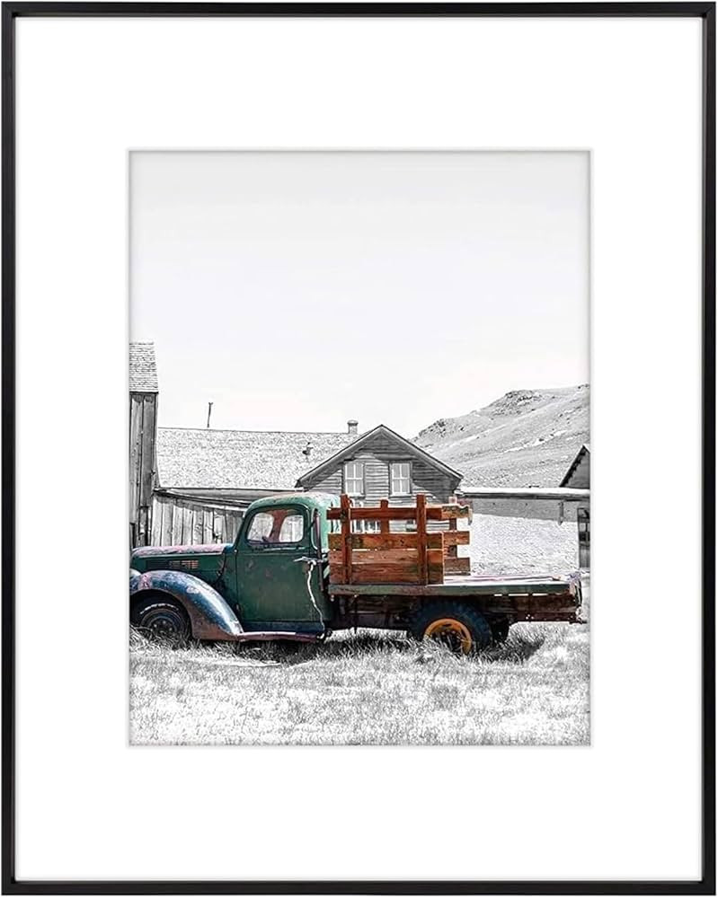 Golden State Art, 16x20 Black Picture Frame Displays Photo 11x14 with Mat or 16 x 20 Without Mat ... | Amazon (US)