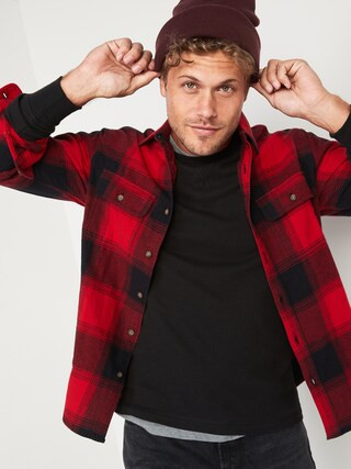 Regular-Fit Patterned Flannel Shirt for Men | Old Navy (US)