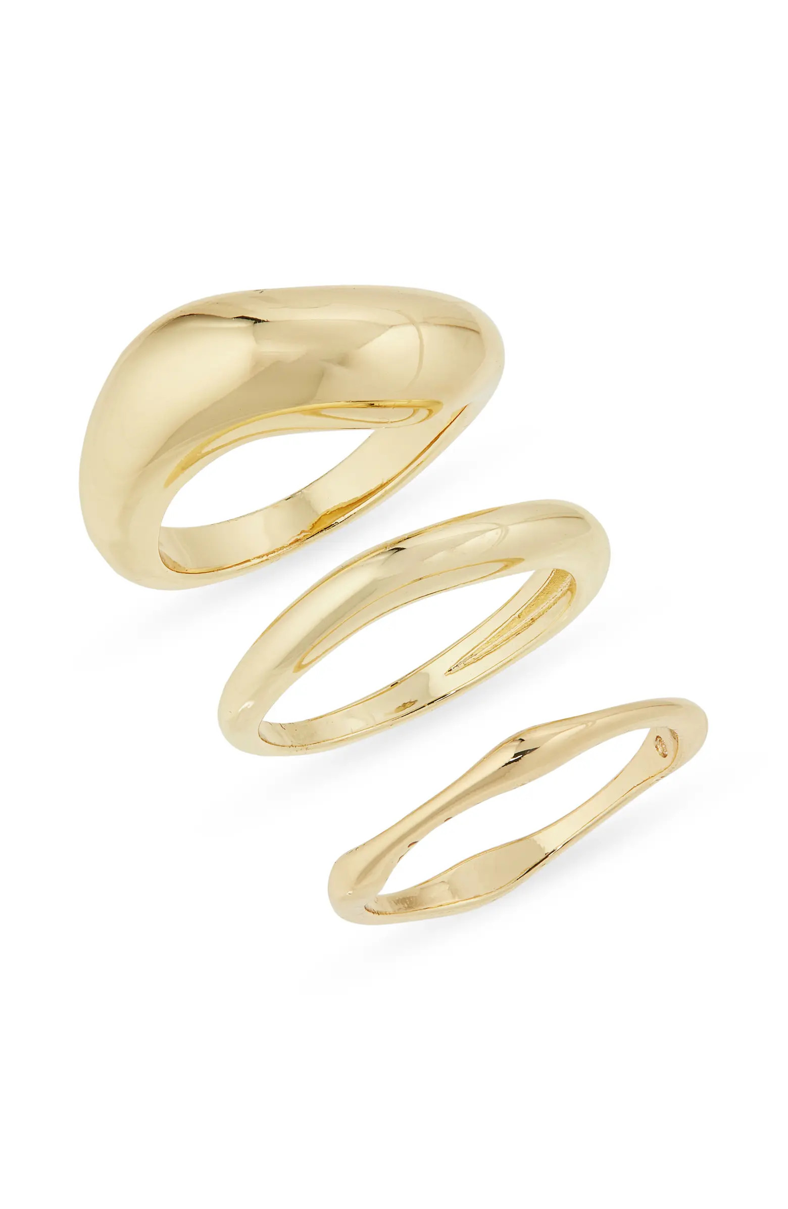 NORDSTROM RACK Set of 3 Wavy Rings | Nordstromrack | Nordstrom Rack