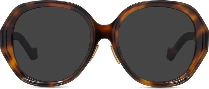 Loewe Chunky Anagram 57mm Round Sunglasses | Nordstrom | Nordstrom