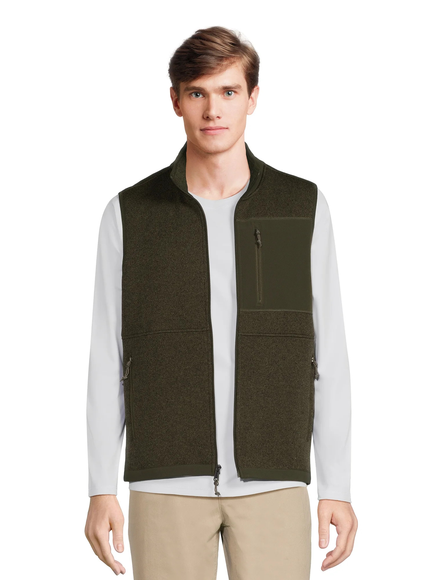 George Mens Sweater Fleece Vest | Walmart (US)
