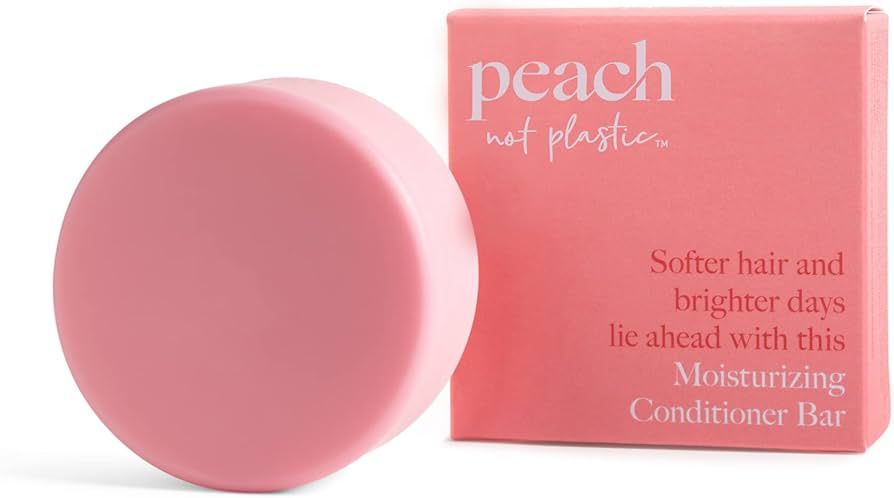 Peach not Plastic Conditioner Bar- Moisturizing for Dry, Damaged & Dull Hair | Leaves Hair Silky ... | Amazon (US)