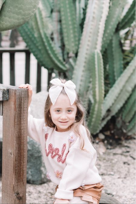 Beauty in bloom 🌸 So in love with this GORGEOUS custom knit sweater by @lollimade_ So perfect for SPRING! The details are stunning and there are different sweater + thread color options you can choose from! Shop the sweater here: 

#LTKkids #LTKfamily