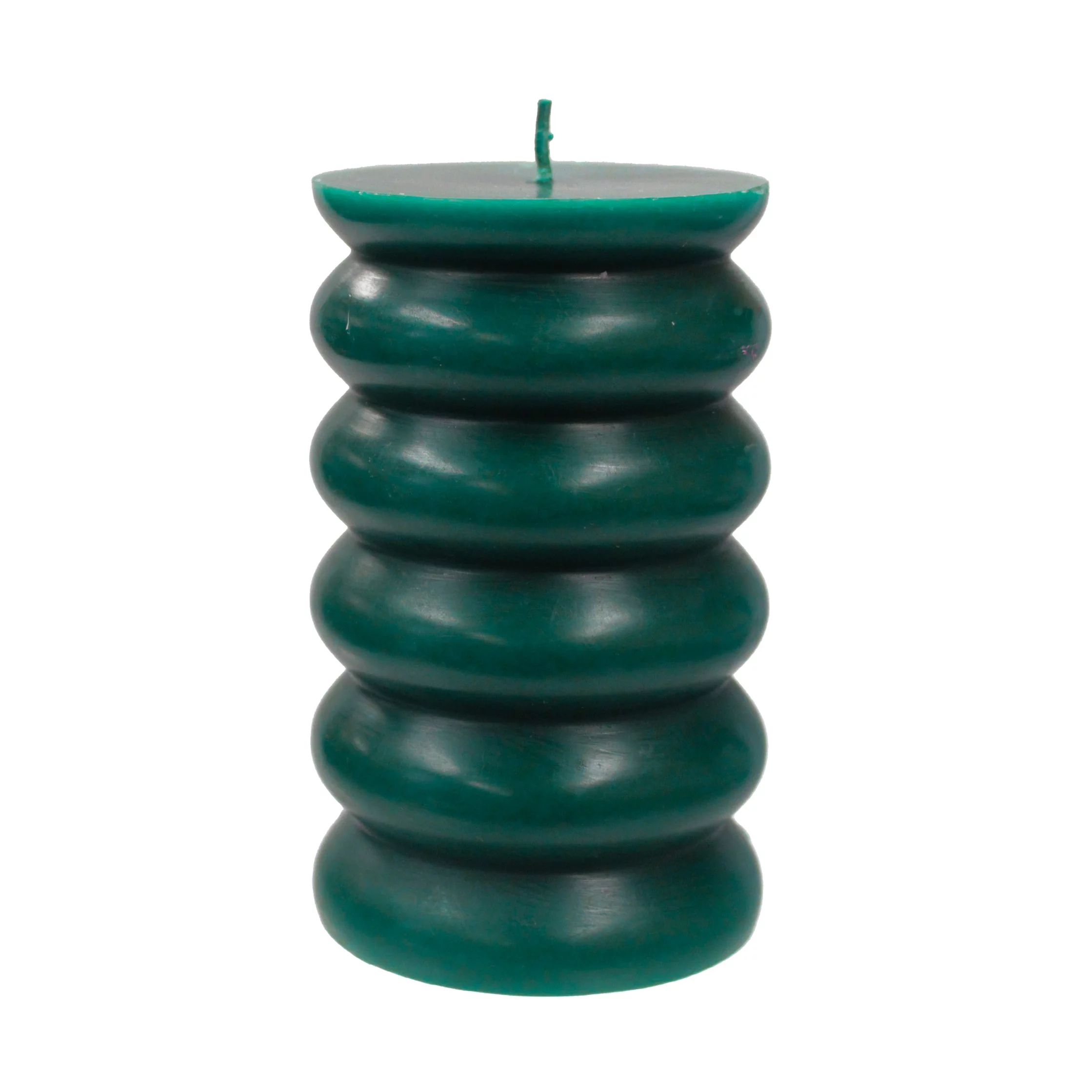 Better Homes & Gardens Unscented Bubble Pillar Candle, 3x5 inches, Green | Walmart (US)