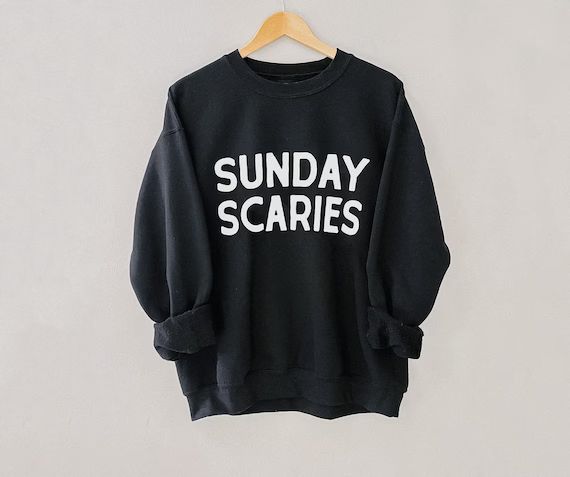 Sunday Scaries Pullover, Sunday Scaries Sweatshirt, Halloween Sweatshirt, Happy Halloween Shirt, ... | Etsy (US)