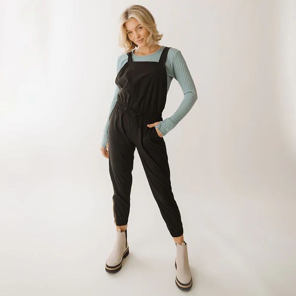 Black Classic Overall Jumpsuit | Albion Fit