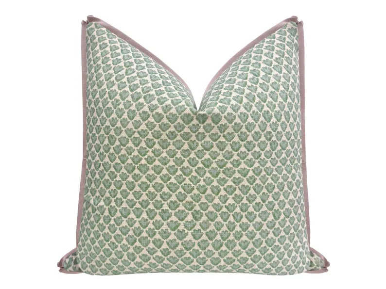 Sissy Print // Spa Blue With Butterfly Flange | Green and Blue | Designer Pillow | - Etsy | Etsy (Global)