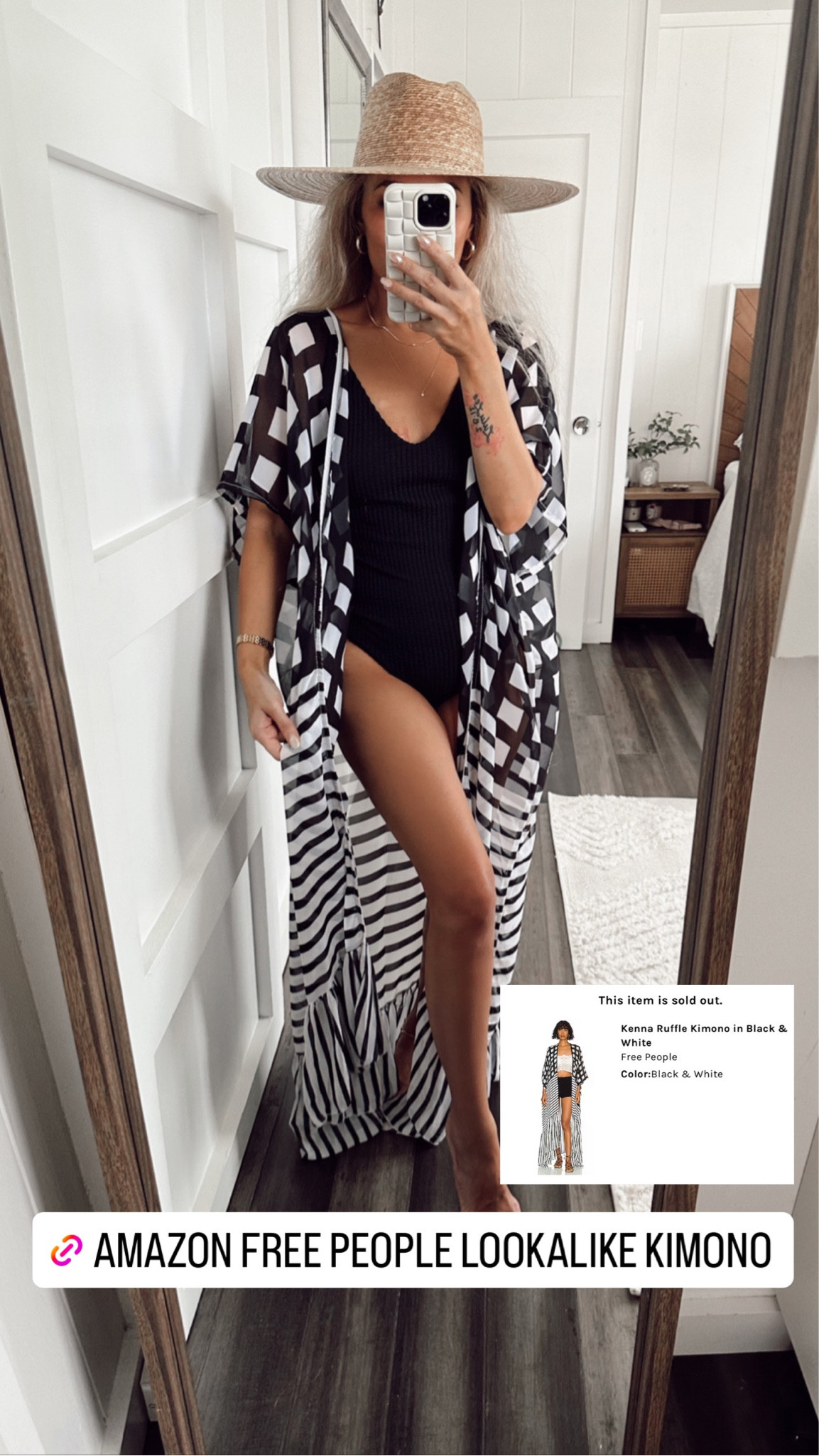 Free people lookalike from Amazon. 

#LTKFind #LTKswim #LTKunder50