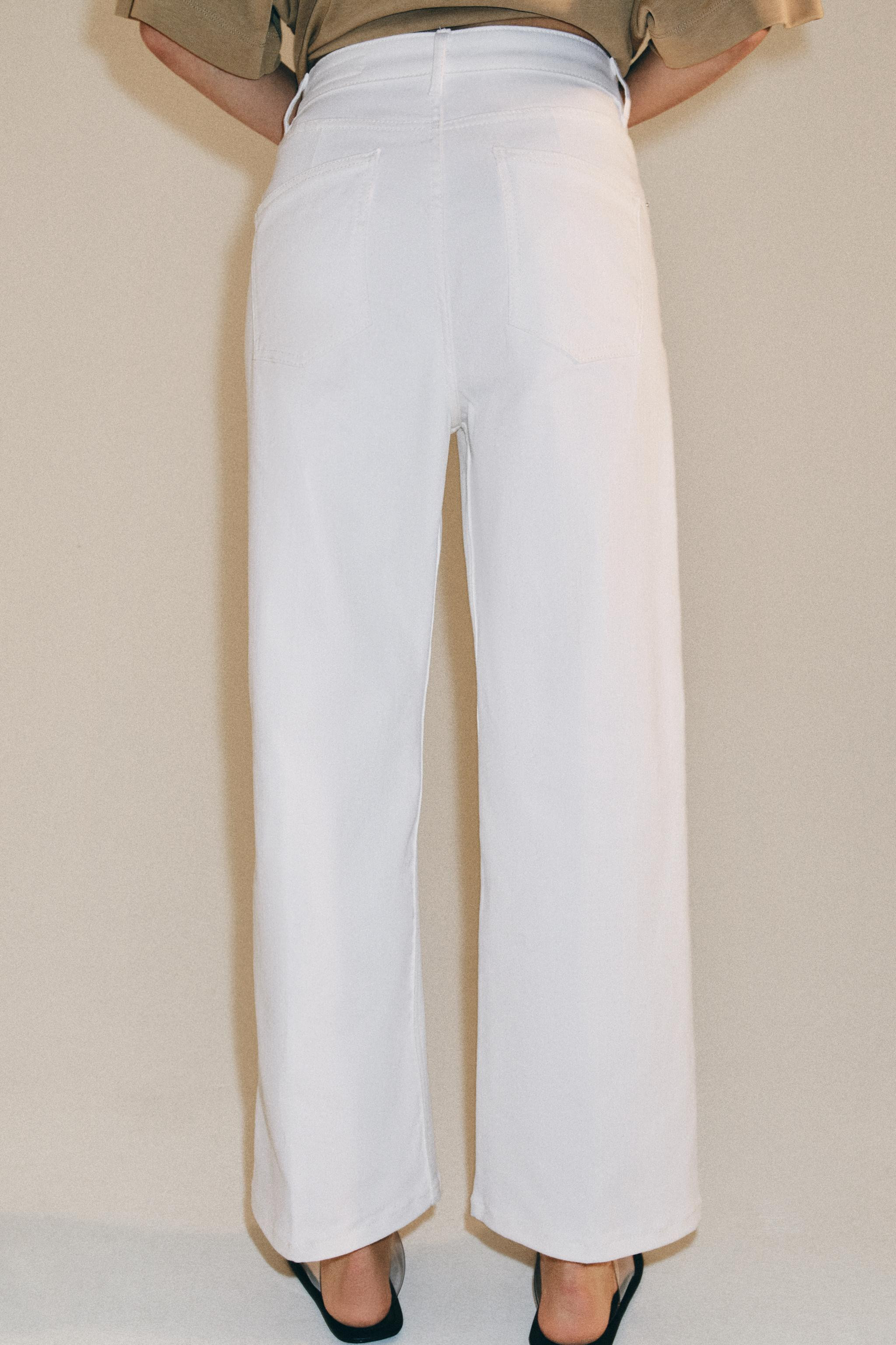 ZW COLLECTION WIDE-LEG HIGH-WAIST JEANS | Zara UK