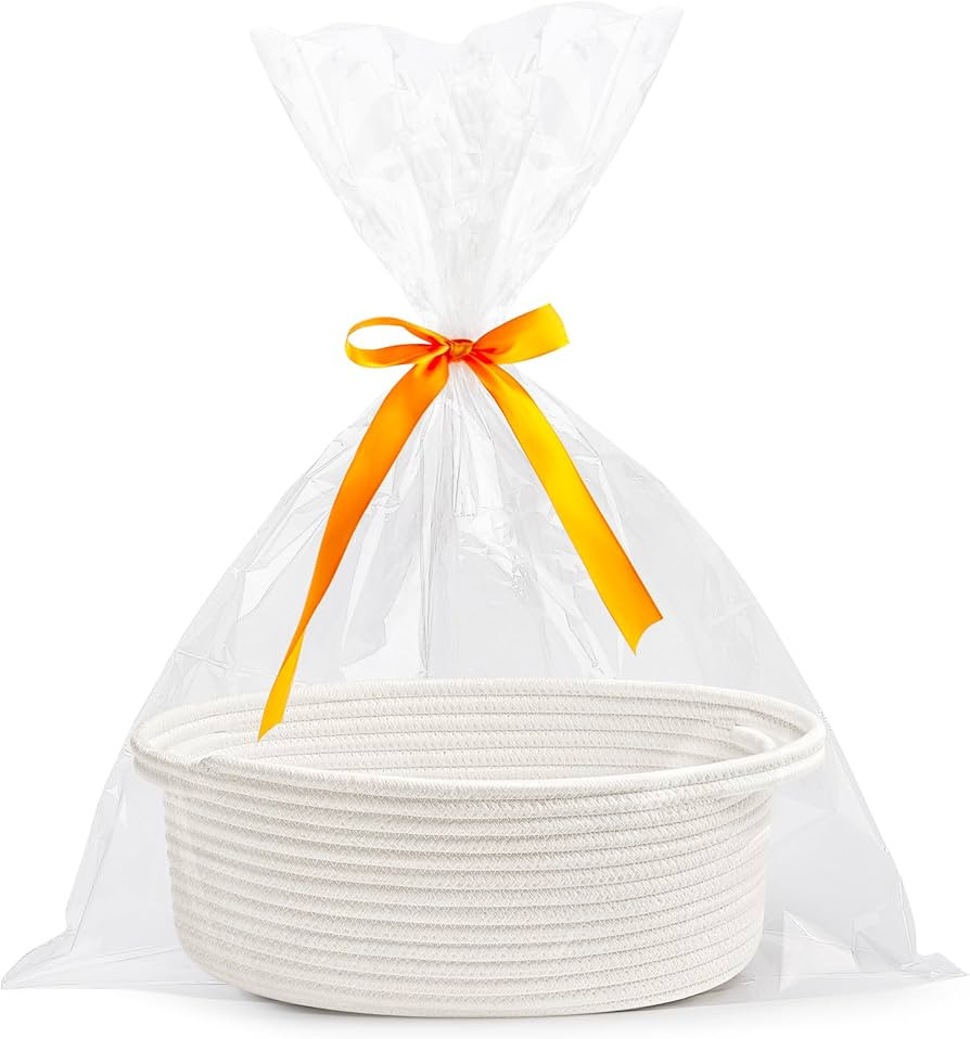 Pro Goleem Small Woven Easter Basket with Gift Bags and Ribbons Durable Baskets for Gifts Empty S... | Amazon (US)