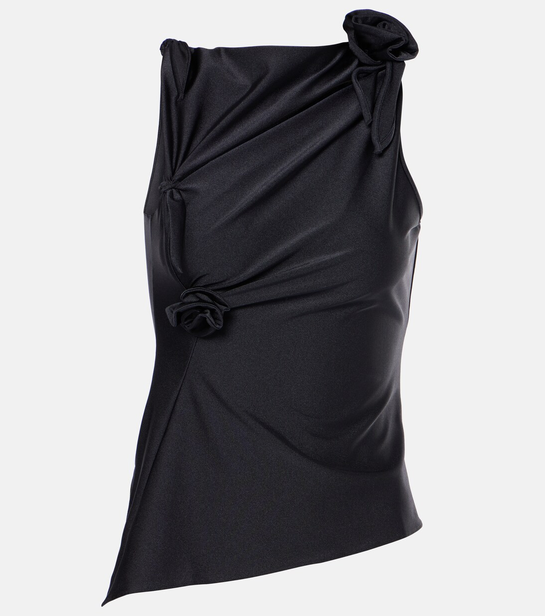 Floral-appliqué asymmetric top | Mytheresa (UK)