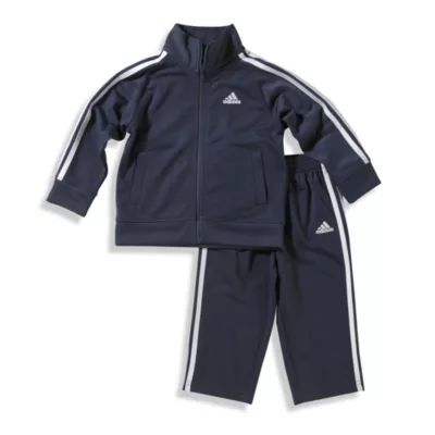 Adidas adidas® Kids Toddler Boy's Size 4T Tricot Tracksuit Set in Navy | buybuy BABY