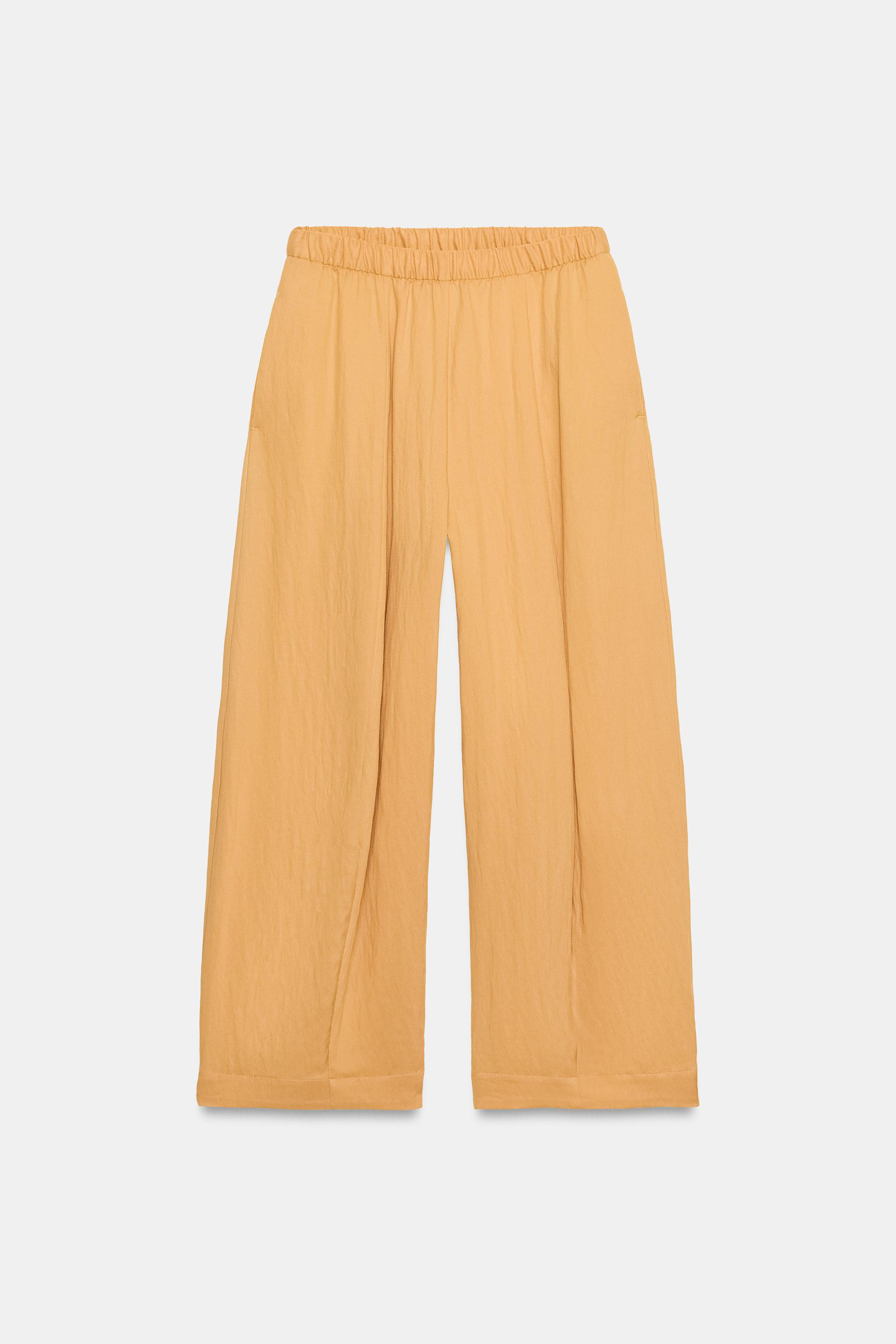 ZW COLLECTION FLOWY BARREL PANTS | Zara US