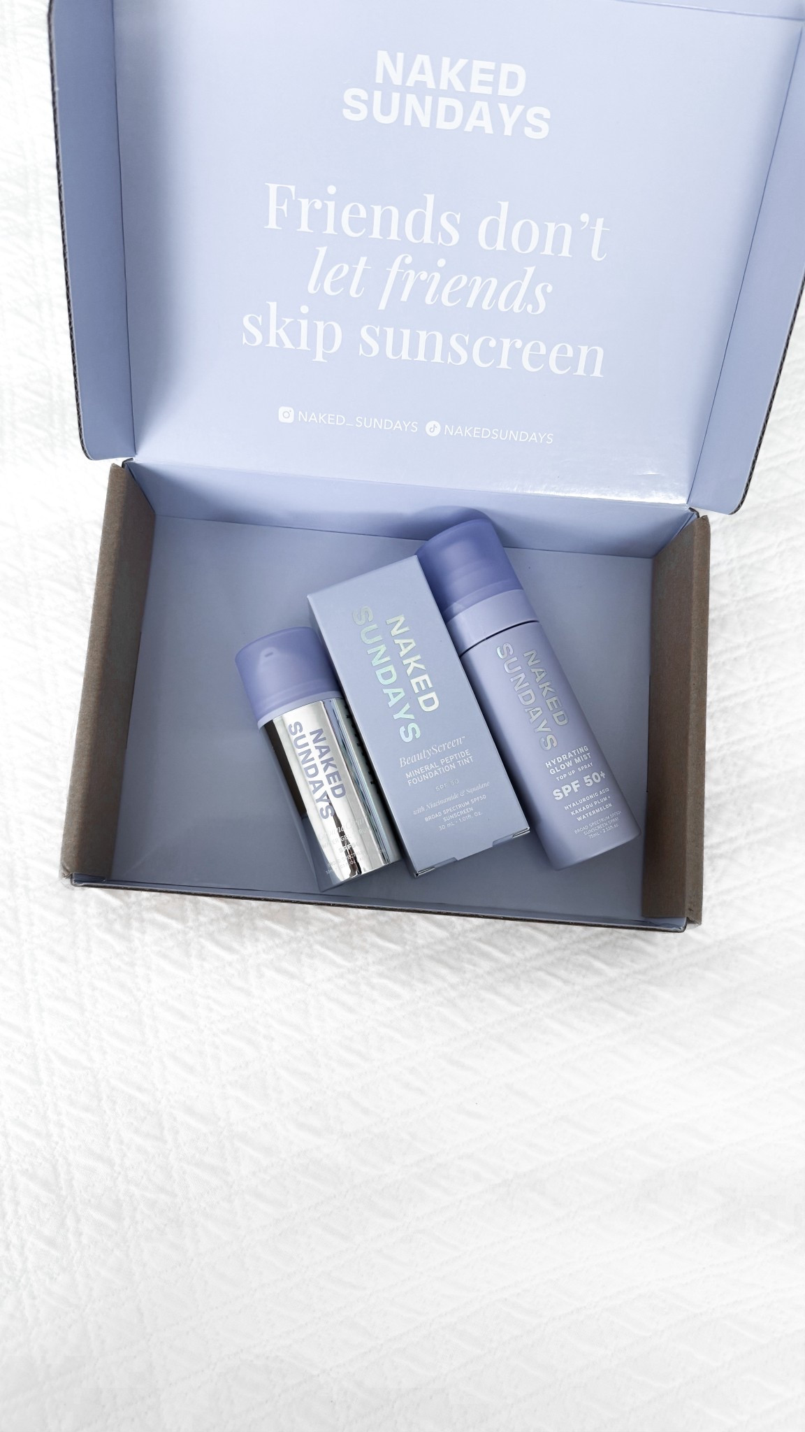 friends don’t let friends skip sunscreen. NAKED SUNDAYS 🫶🏻

#LTKBeauty #LTKFindsUnder100