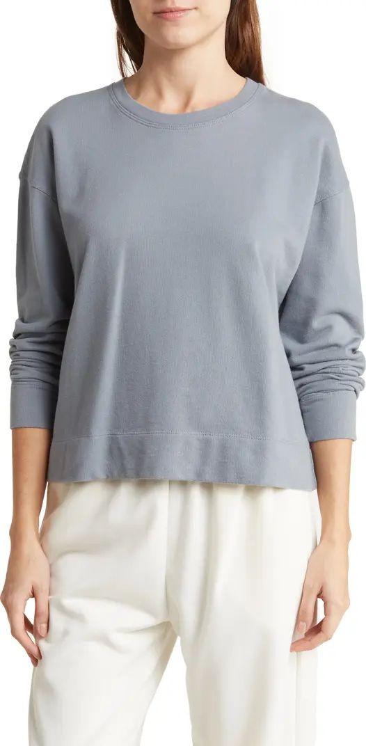 James Perse Relaxed Crop Pullover Sweatshirt | Nordstromrack | Nordstrom Rack