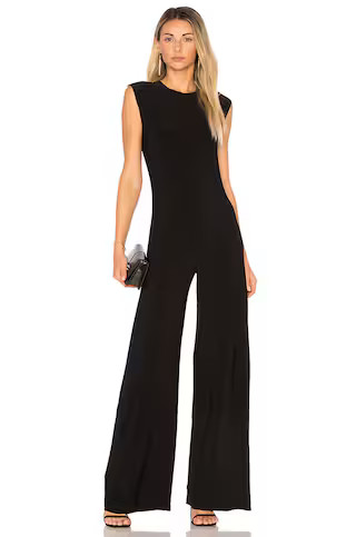 Norma Kamali Sleeveless Jumpsuit in Black from Revolve.com | Revolve Clothing (Global)