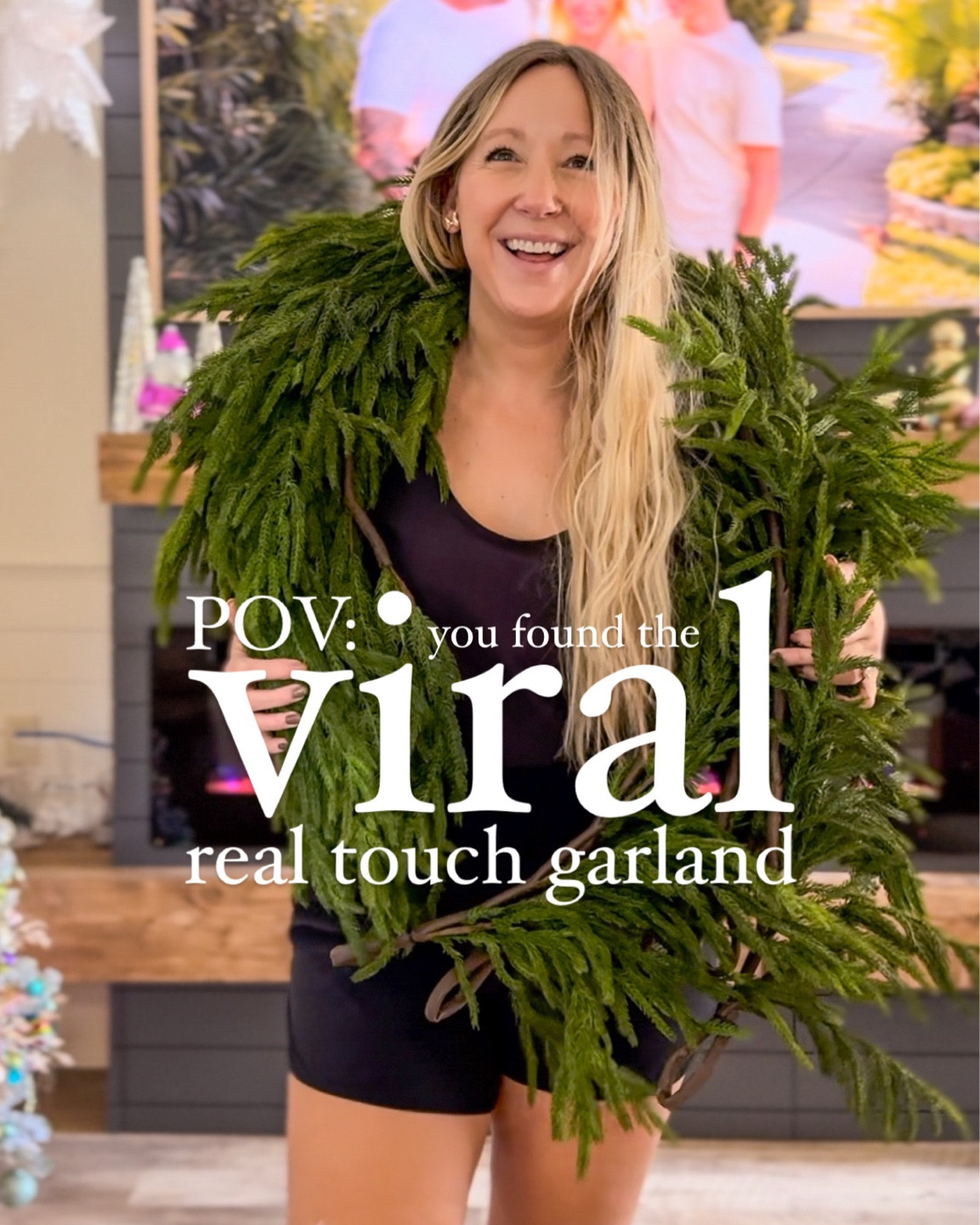 POV: you found the TikTok viral real touch garland

#LTKSeasonal #LTKhome #LTKHoliday