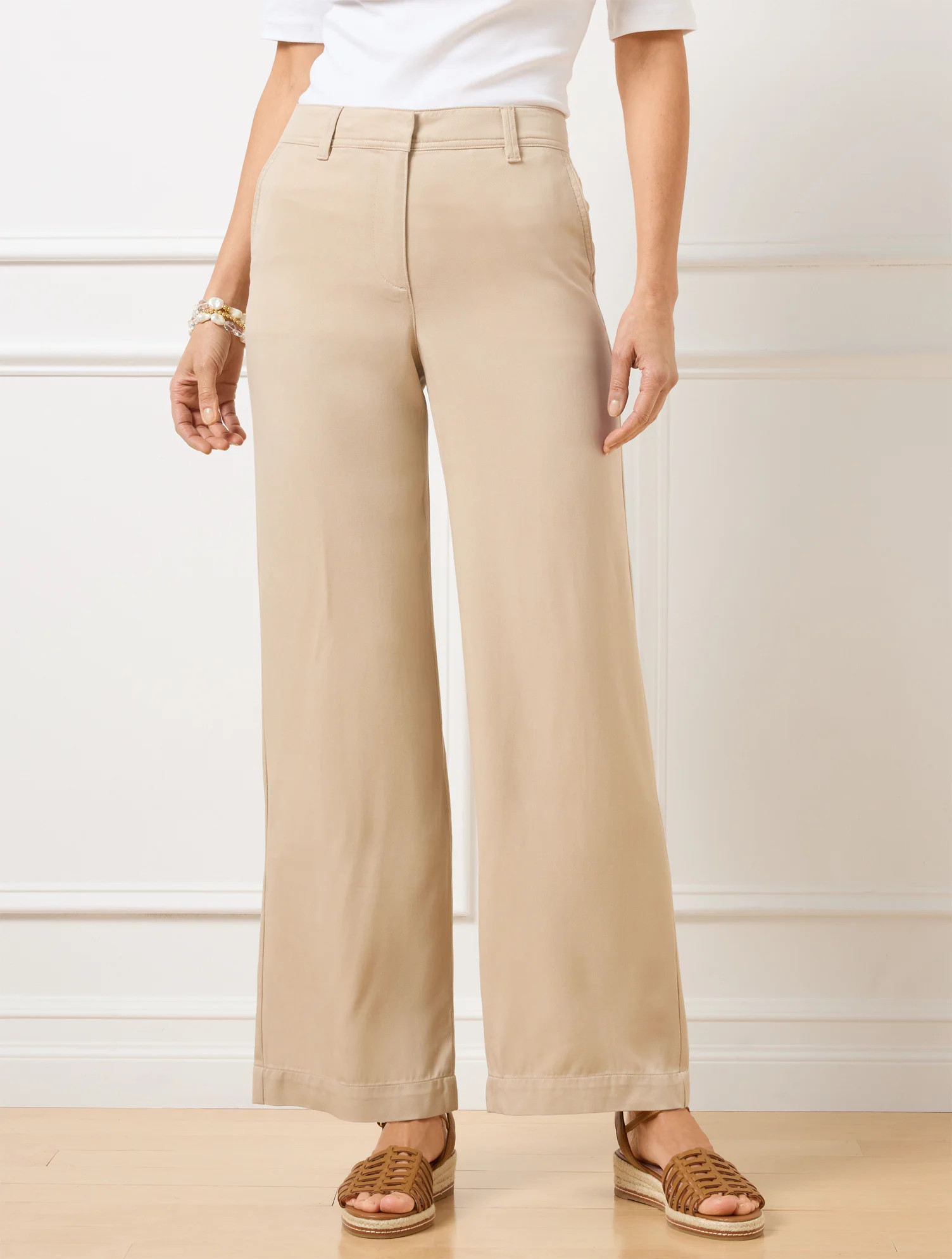 AirKnit Stretch Wide Leg Pants | Talbots
