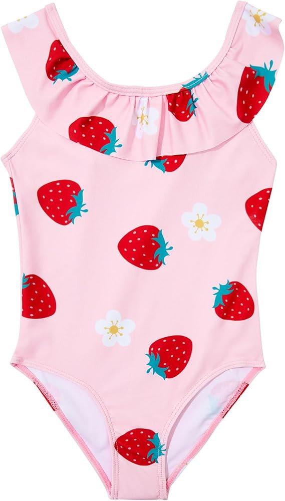 Durio Girls Toddler Cute One Piece Swimsuits Bathing Suit Little Kids Swimwear Quick Dry Ruffle F... | Amazon (CA)