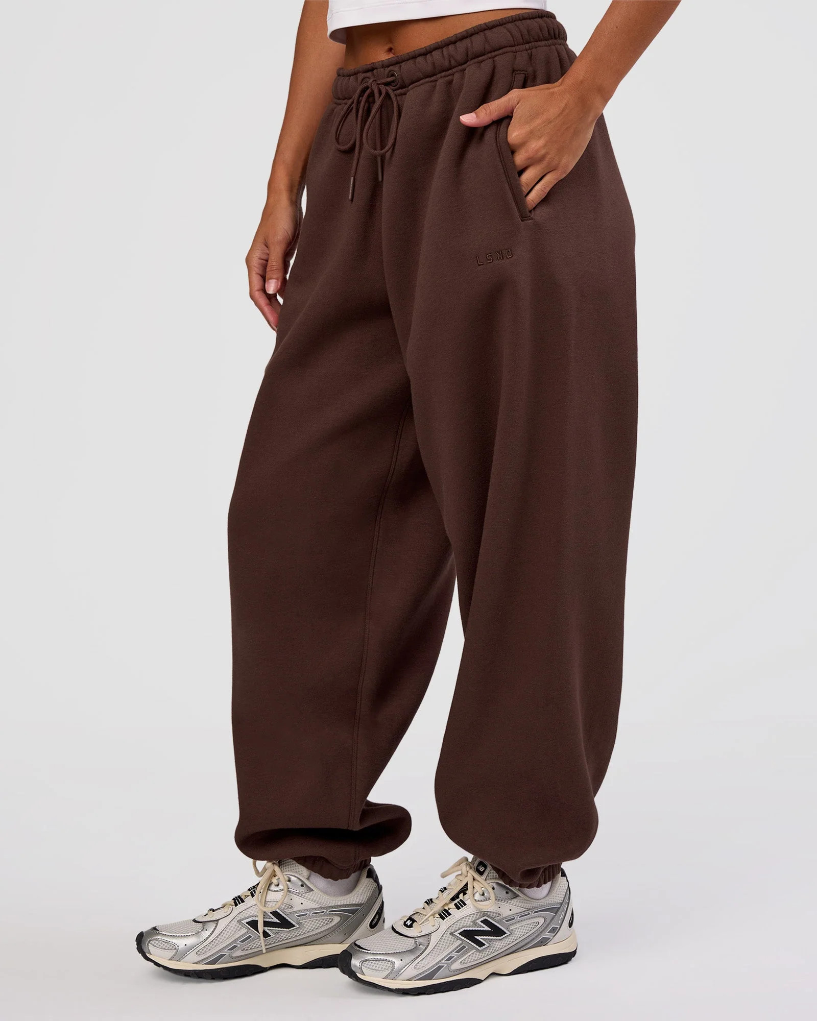 MVP Oversized Slouchy Fit Track Pant - Hot Chocolate | LSKD | LSKD