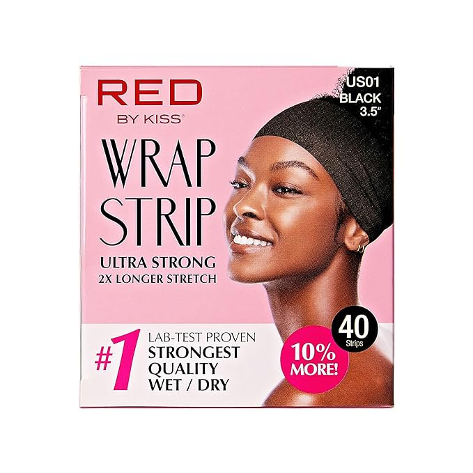 Red by Kiss Wrap Strip, Ultra Strong 2X Longer Stretch, 44 Strips Lab-Test Proven Strongest Quali... | Amazon (US)