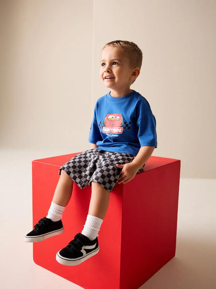 Blue Disney Cars T-Shirt and Shorts Set (9mths-8yrs) | Next US