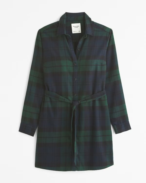 Flannel Shirt Dress | Abercrombie & Fitch (US)