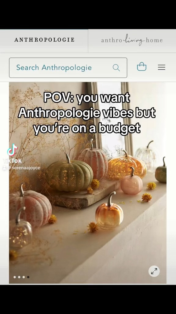 Anthropologie look for less glass pumpkins!#LTKFind 

#LTKSeasonal #LTKfindsunder50 #LTKfindsunder100 #LTKstyletip #LTKsalealert #LTKhome