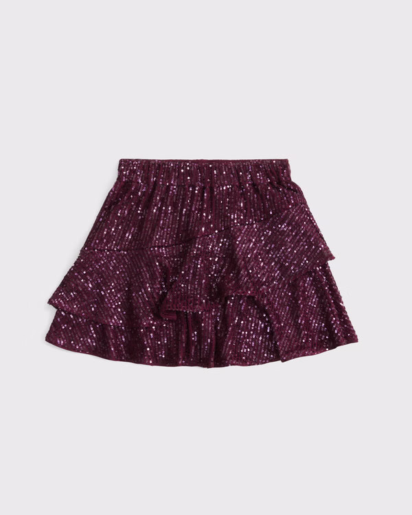 girls sequin tiered mini skirt | girls | Abercrombie.com | Abercrombie & Fitch (US)