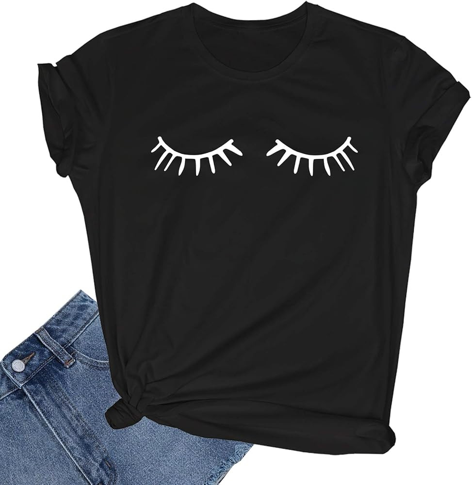 LOOKFACE Women's Cute T Shirt Junior Tops Teen Girls Graphic Tees | Amazon (US)