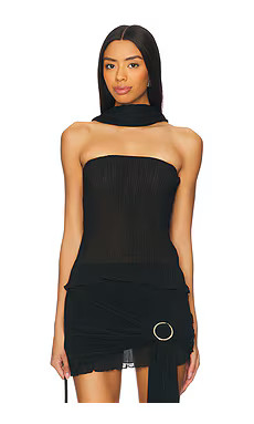 LIONESS Ford Strapless Top in Onyx from Revolve.com | Revolve Clothing (Global)