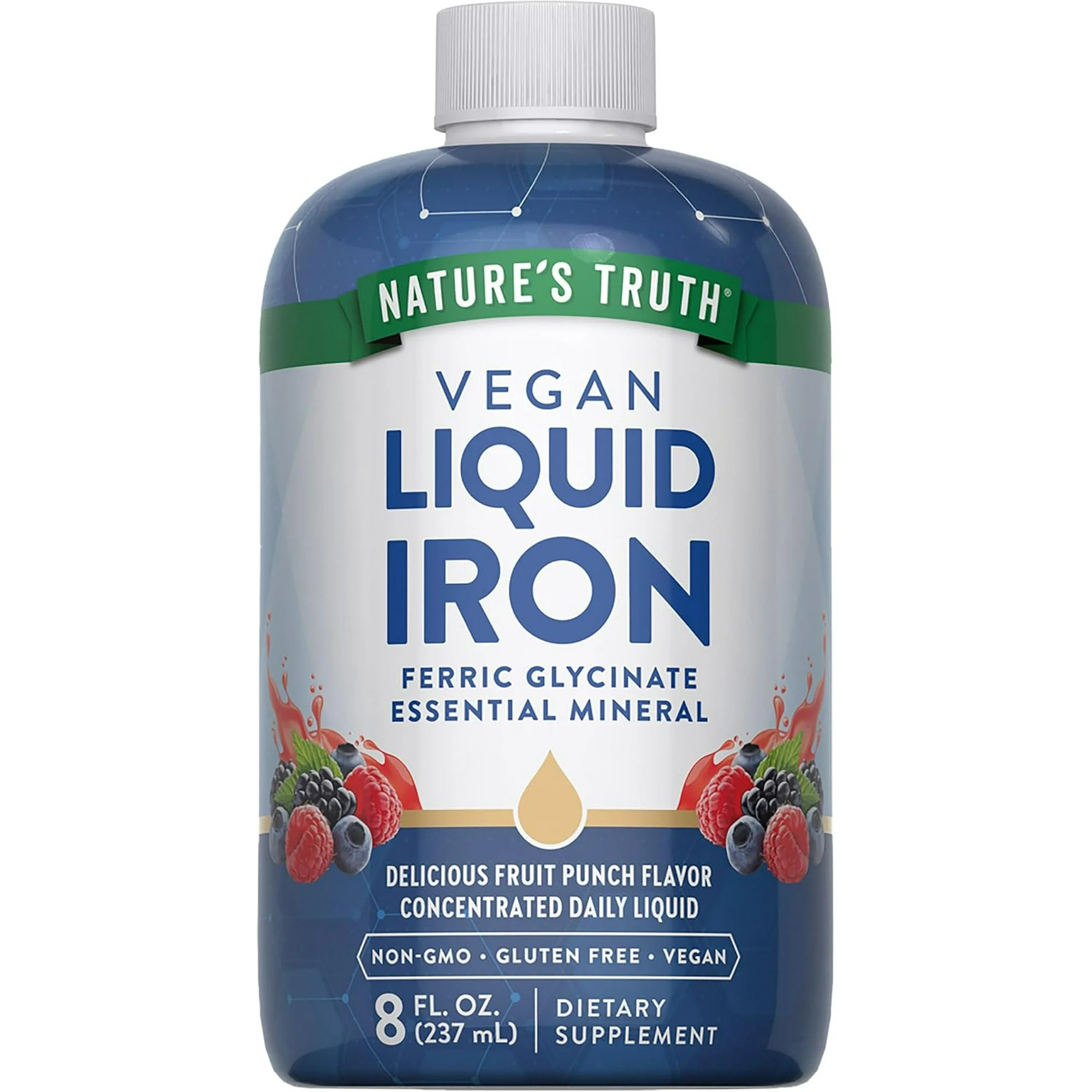 Liquid Iron Drops 18mg | 8 fl oz | Essential Mineral | For Men and Women | by Nature's Truth | Walmart (US)