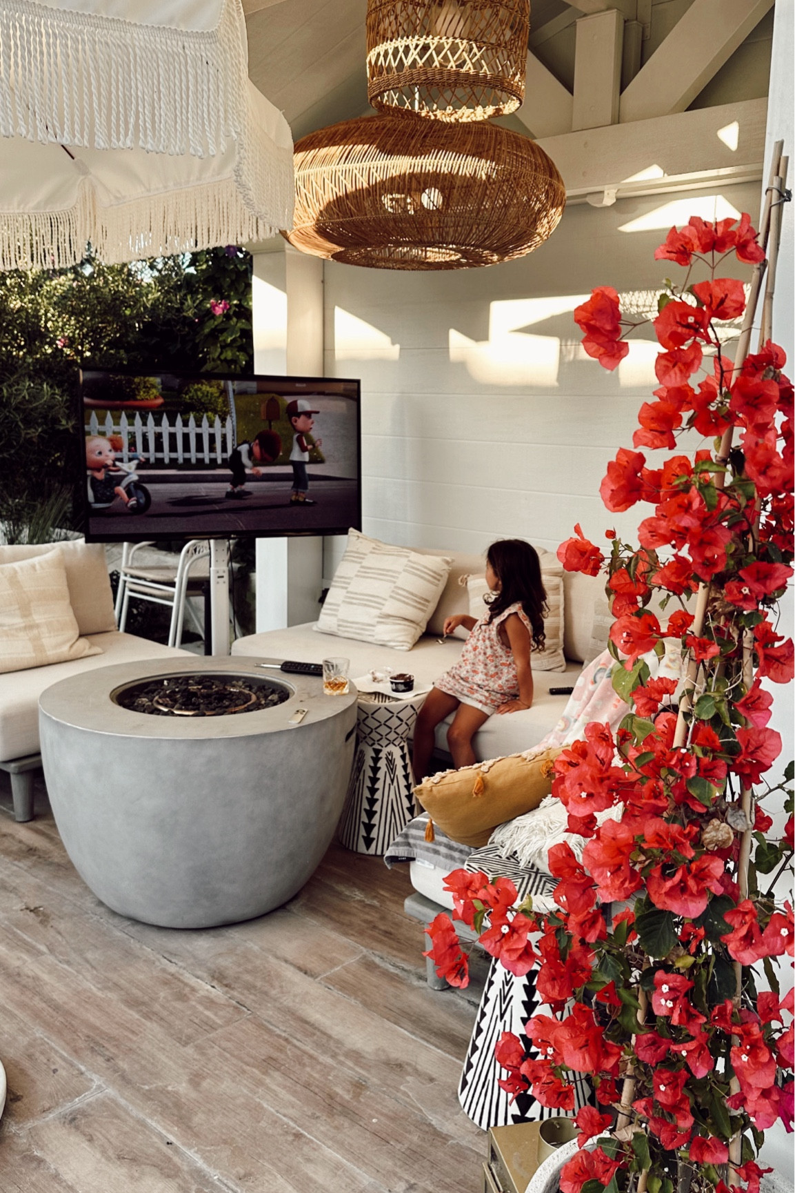Outdoor portable TV stand from Amazon 