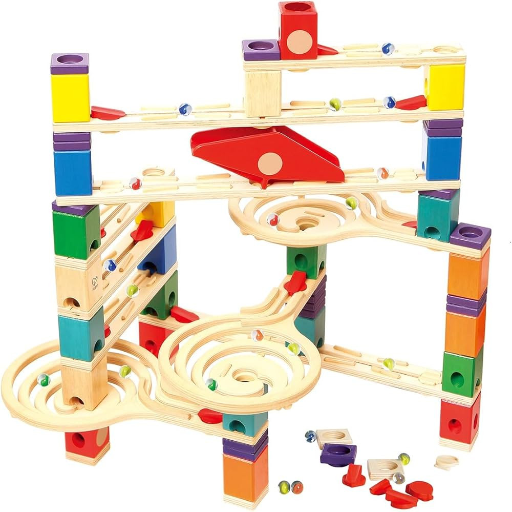 Hape Quadrilla Wooden Marble Run Construction - Vertigo - Quality Time Playing Together Safe and ... | Amazon (US)