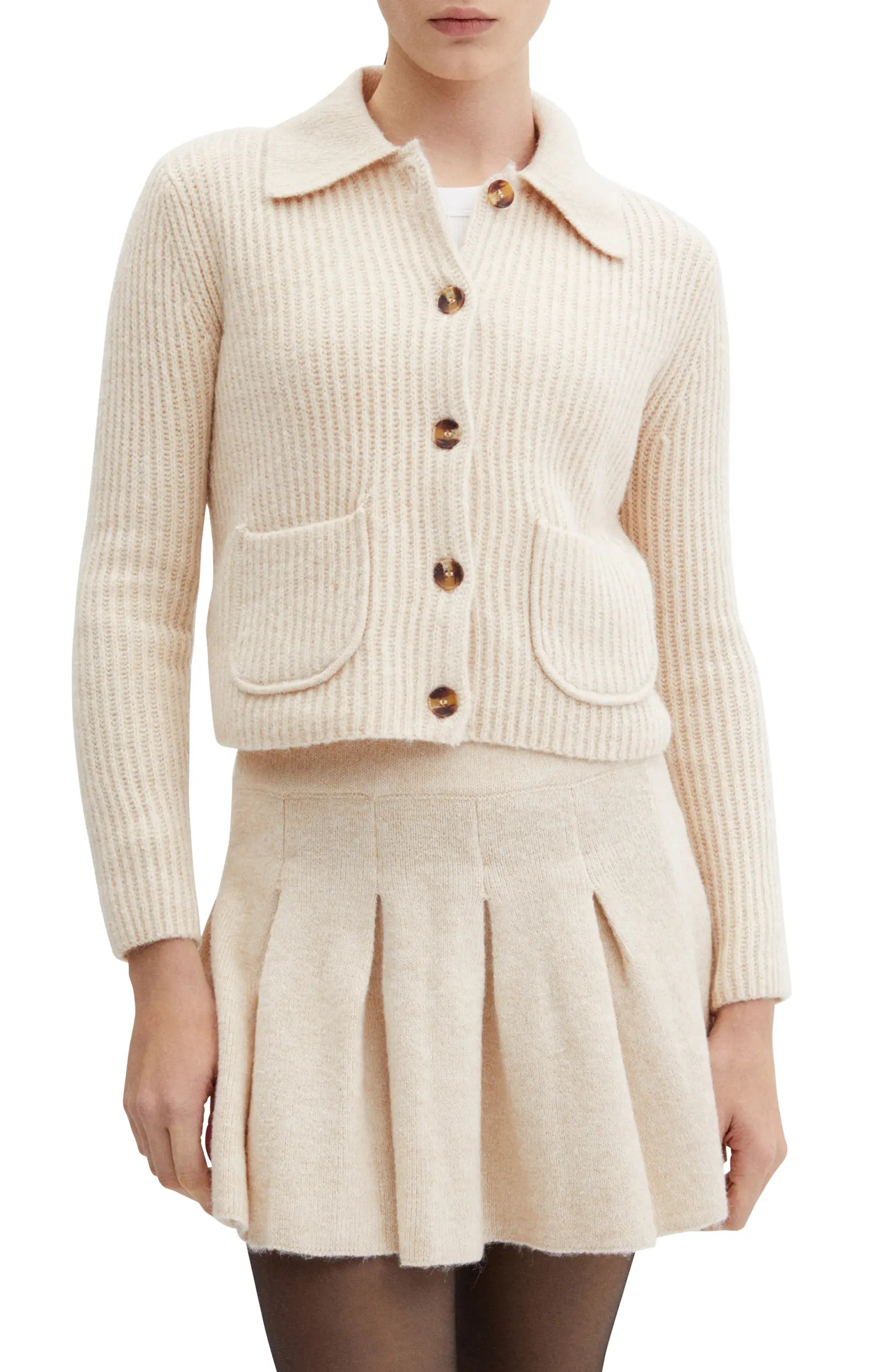MANGO Marisas Collar Cardigan | Nordstrom | Nordstrom