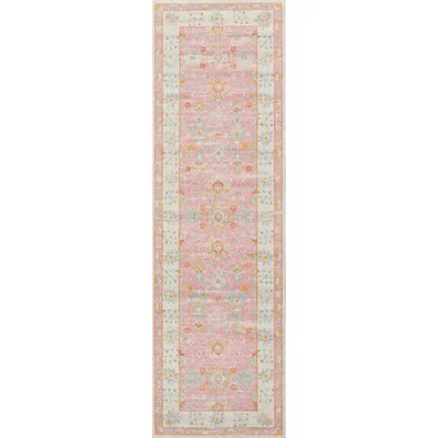 Guerin Oriental Wool / Nylon Pink Area Rug | Wayfair Professional