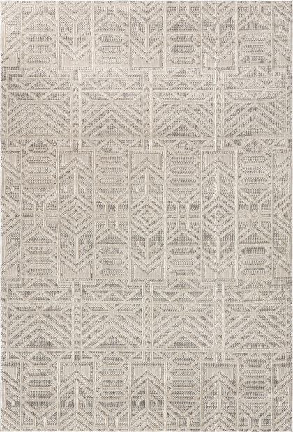 Light Gray Malia Birdseye Indoor/Outdoor Area Rug | Rugs USA